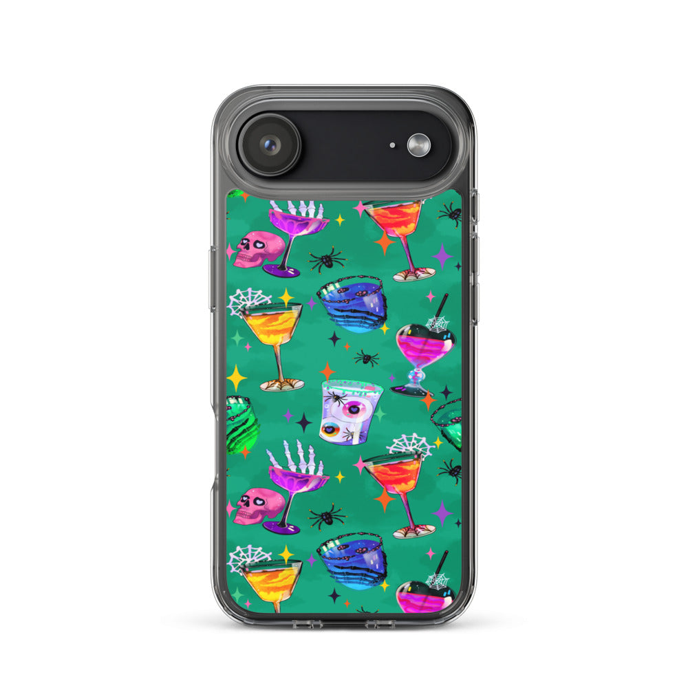 Monster Party iPhone Clear Case (Viridian) - iPhone 17 Air