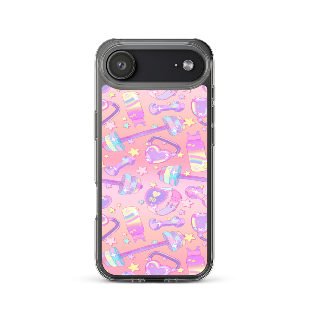 Glitter Gains iPhone Clear Case (Carnation Pink) - iPhone 17 Air