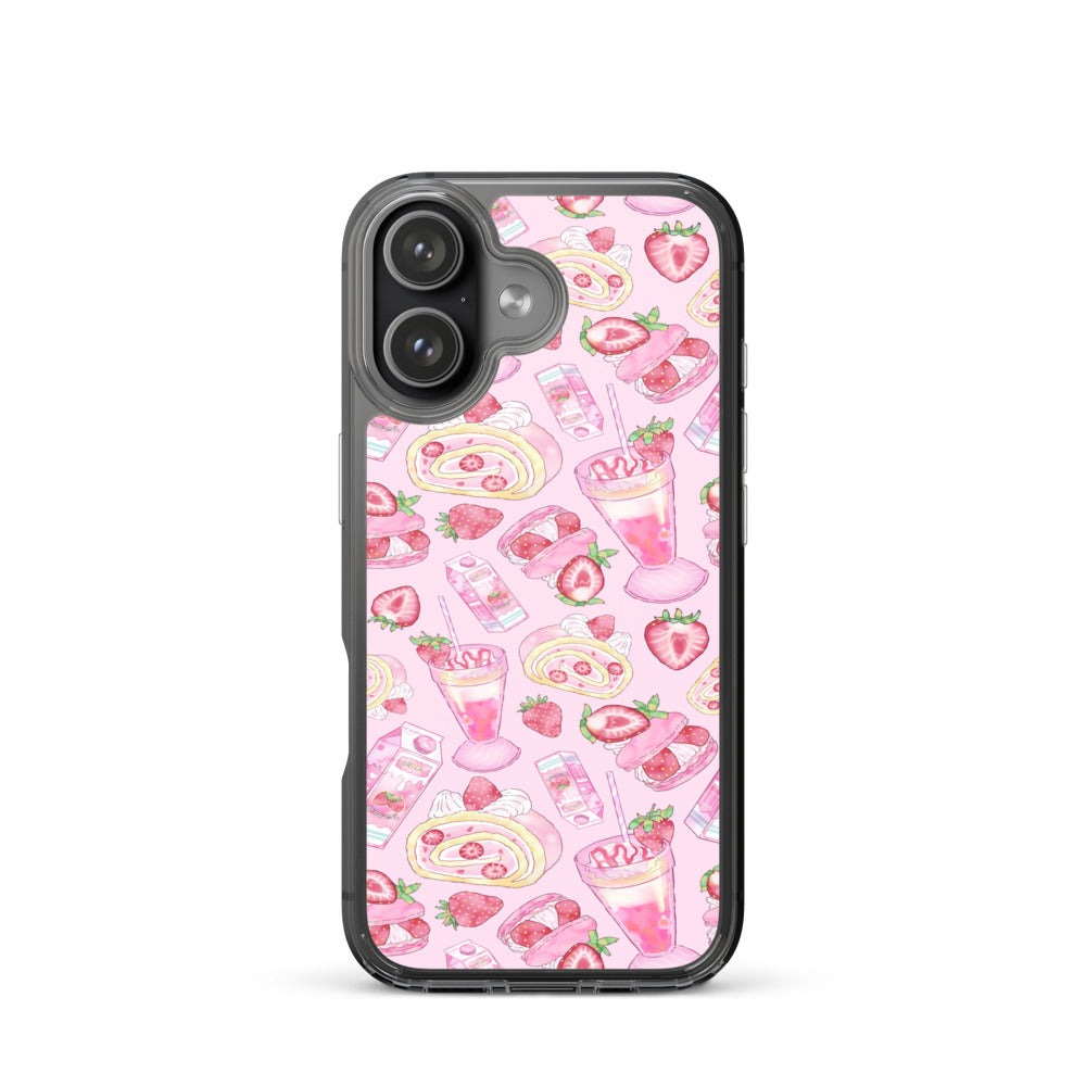 Strawberry iPhone Clear Case (Pink) - iPhone 17