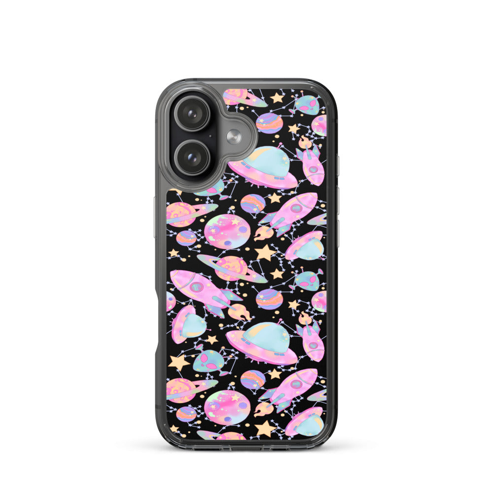 Space iPhone Clear Case (Black) - iPhone 17