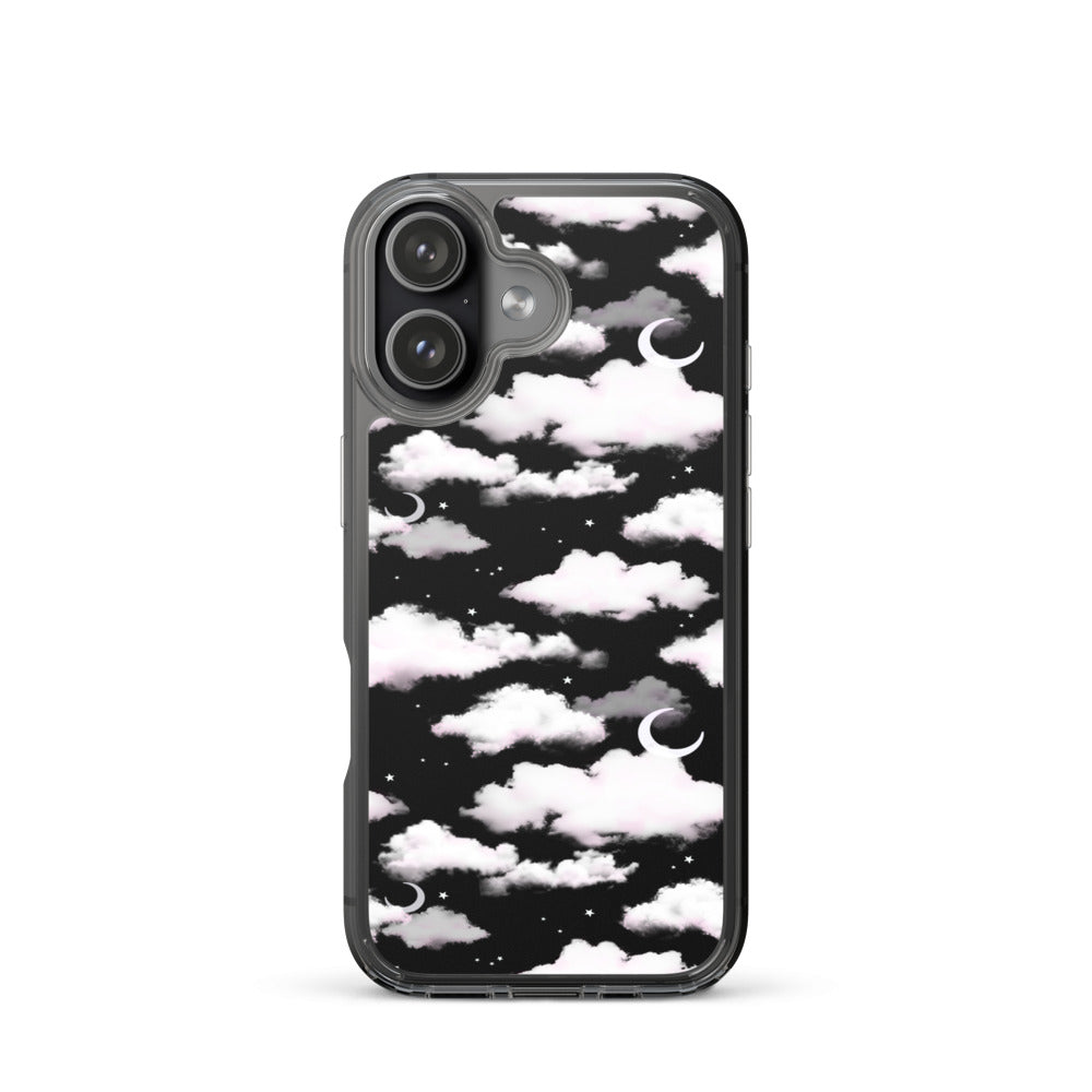 Cloudy Sky iPhone Clear Case (Black) - iPhone 17
