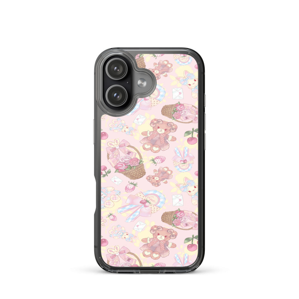 Sweet Teddy iPhone Clear Case (Pink) - iPhone 17
