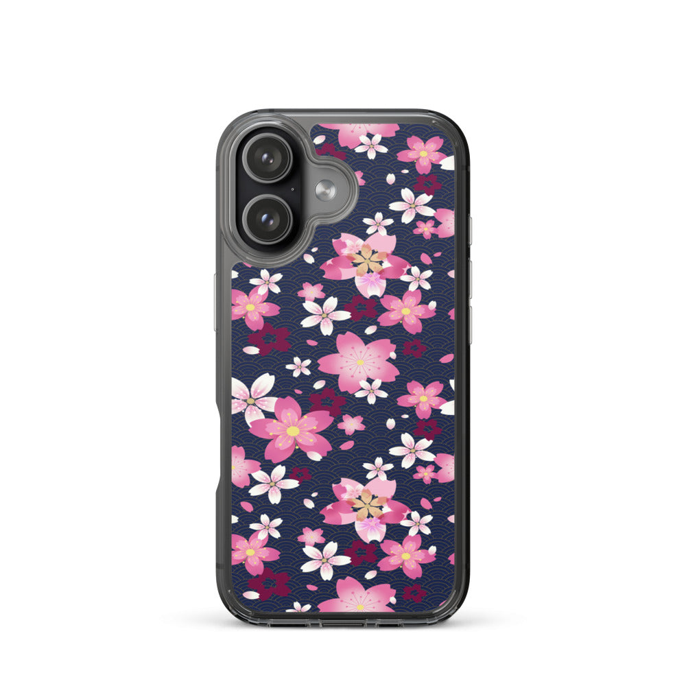Sakura iPhone Clear Case (Indigo) - iPhone 17