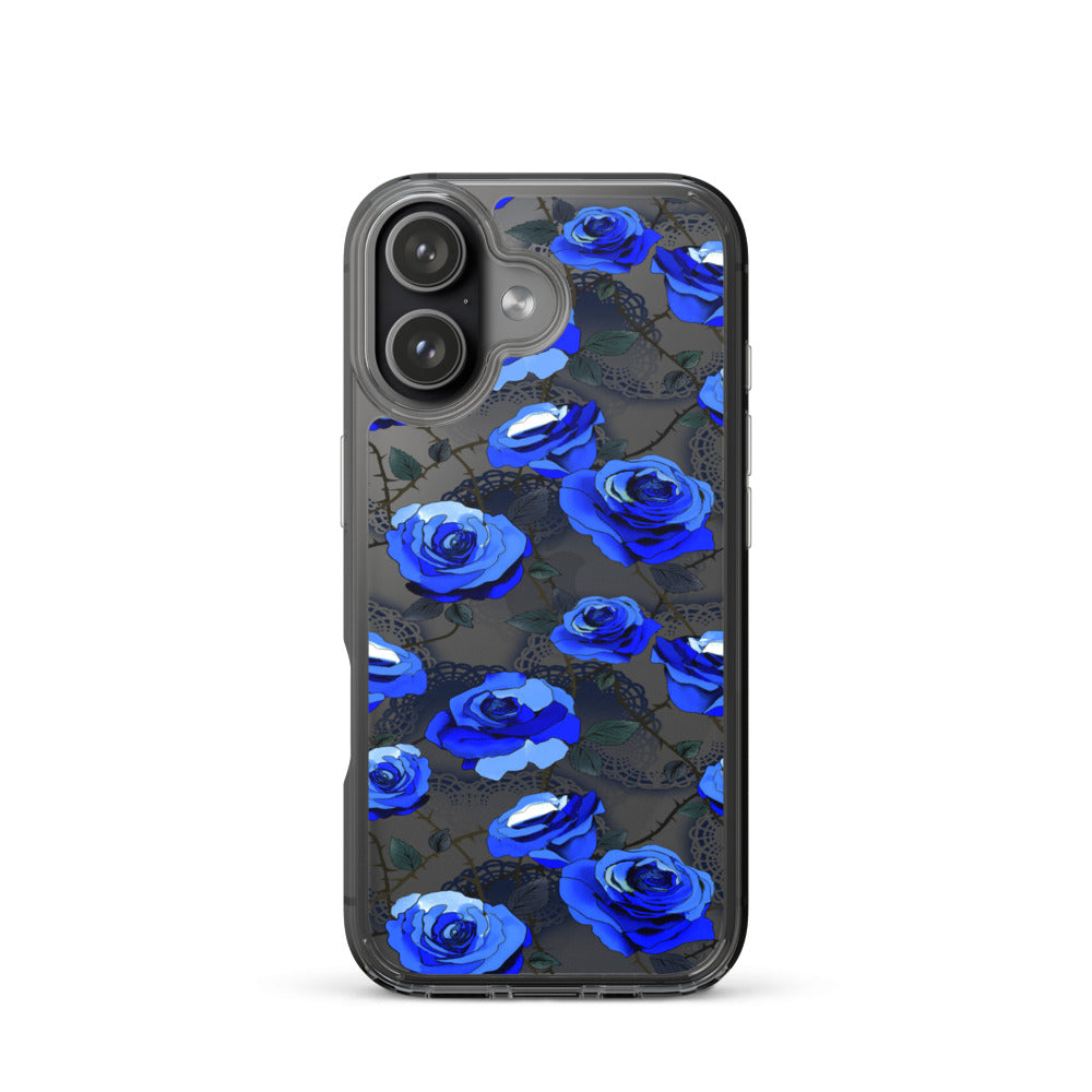 Enchanted Rose (Transparent) iPhone Clear Case (Blue) - iPhone 17