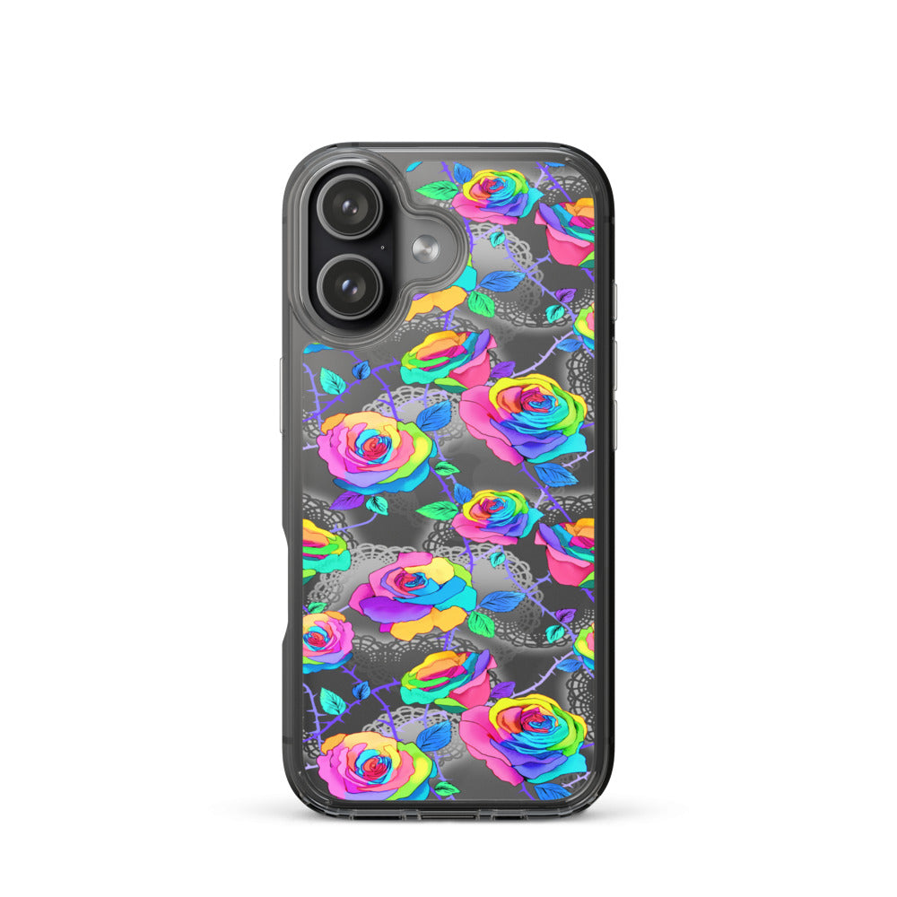 Enchanted Rose (Transparent) iPhone Clear Case (Rainbow) - iPhone 17