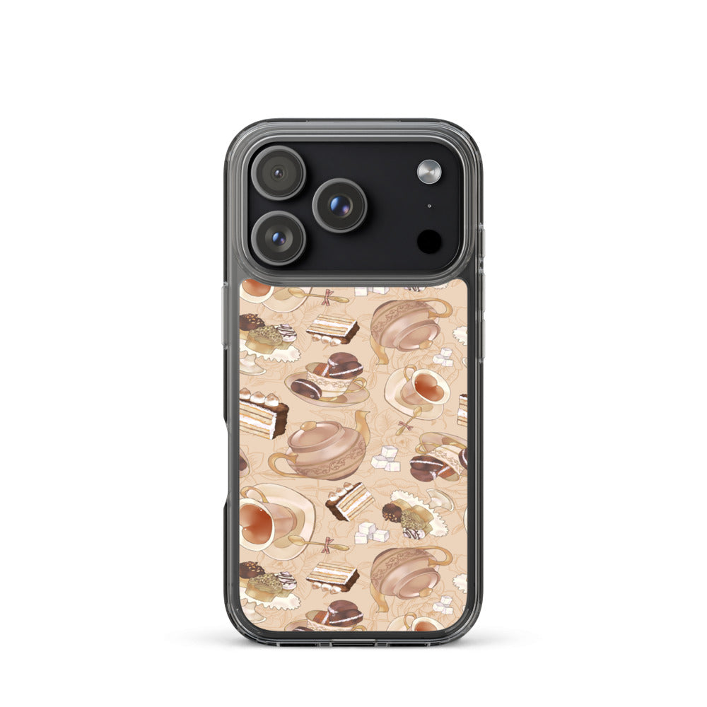 Café iPhone Clear Case (Latte) - iPhone 17 Pro