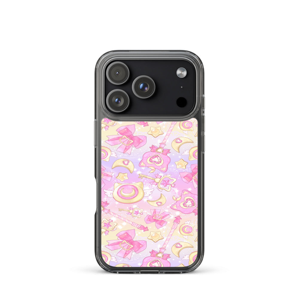 Magical Girl iPhone Clear Case (Pink) - iPhone 17 Pro