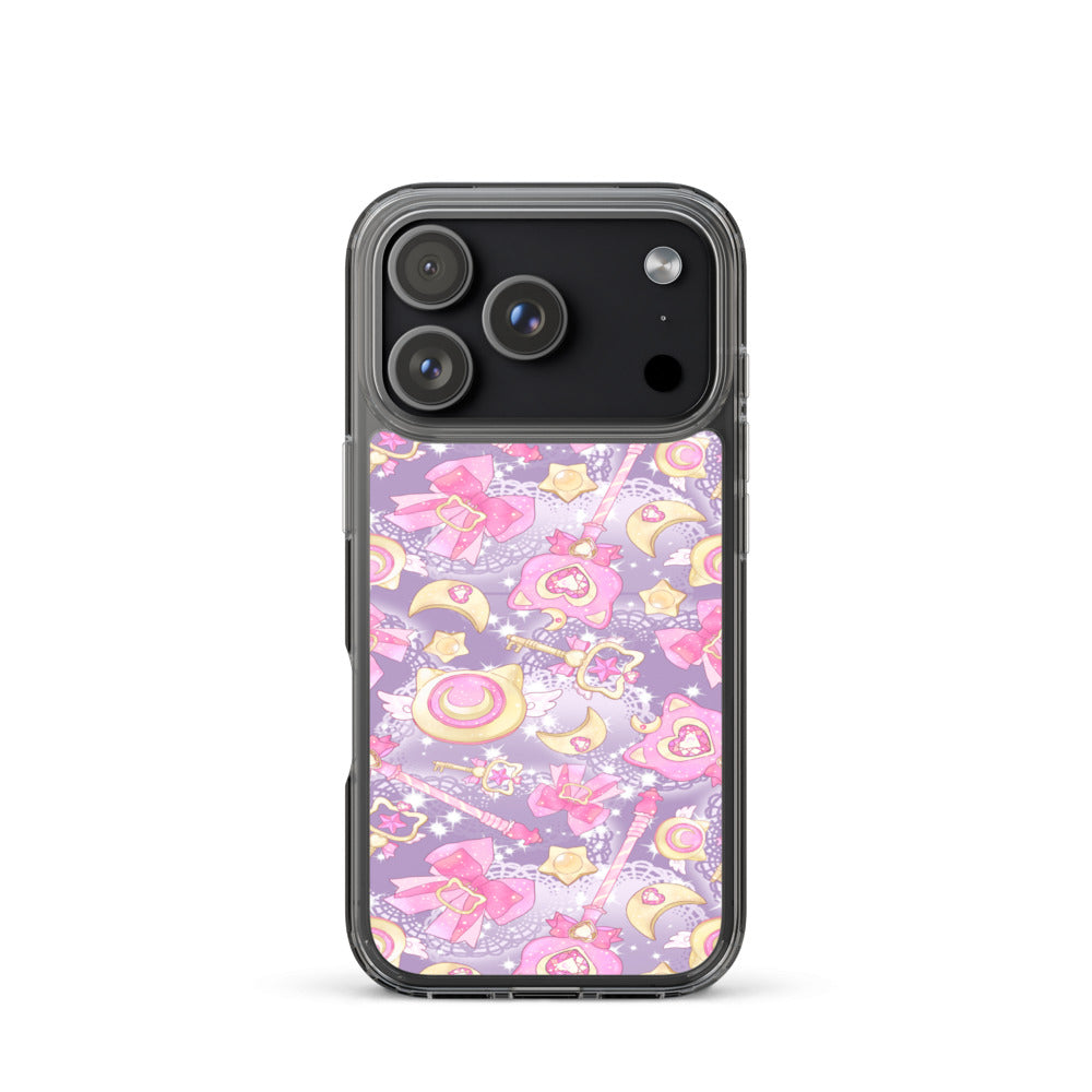 Magical Girl iPhone Clear Case (Purple) - iPhone 17 Pro