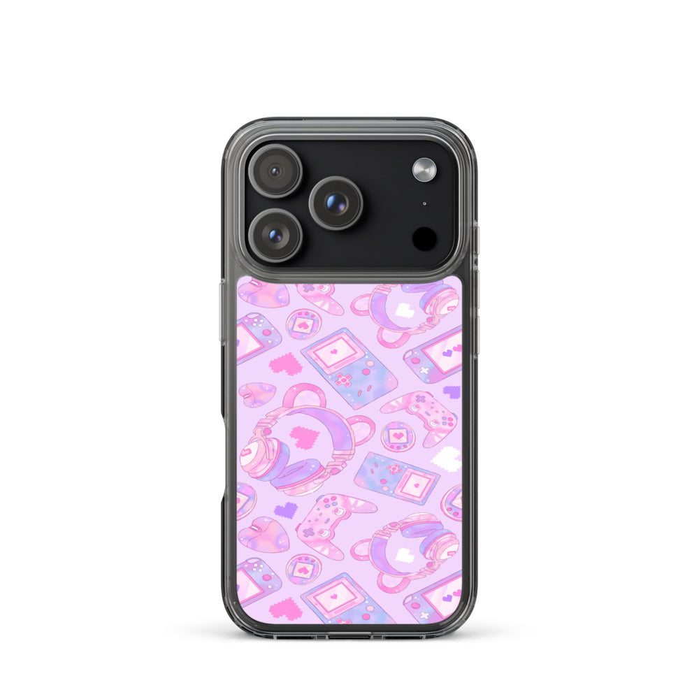 Gamer Girl iPhone Clear Case (Pink) - iPhone 17 Pro