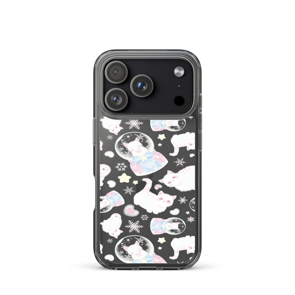 Snow Kitten iPhone Clear Case (Transparent) - iPhone 17 Pro