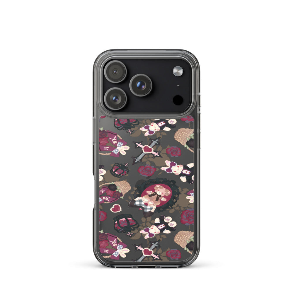 Gothic Teddy iPhone Clear Case (Transparent) - iPhone 17 Pro