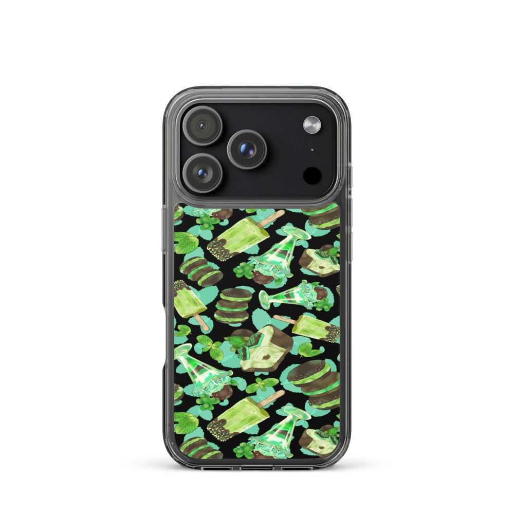 Choco Mint iPhone Clear Case (Black) - iPhone 17 Pro