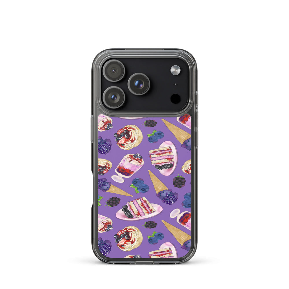 Berry iPhone Clear Case (Purple) - iPhone 17 Pro