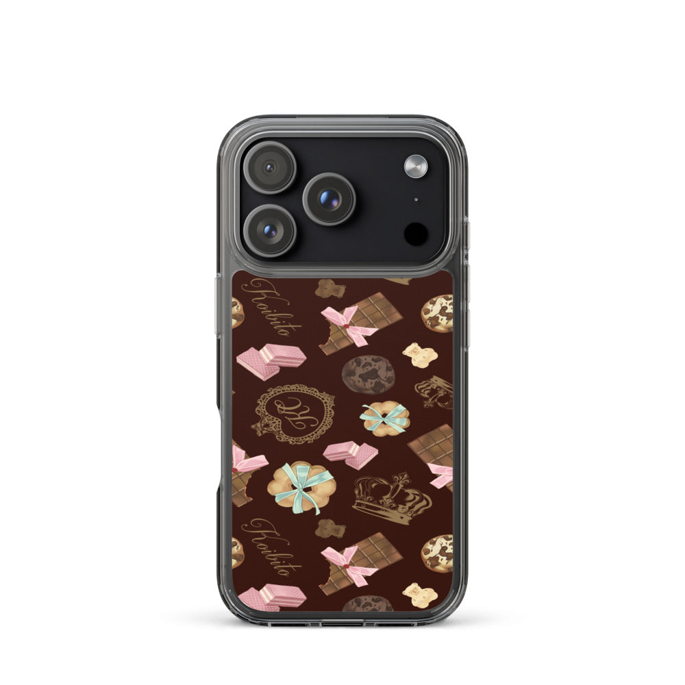 Royal Cookie iPhone Clear Case (Chocolate) - iPhone 17 Pro