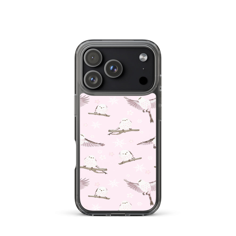 Snow Bird iPhone Clear Case (Pink) - iPhone 17 Pro