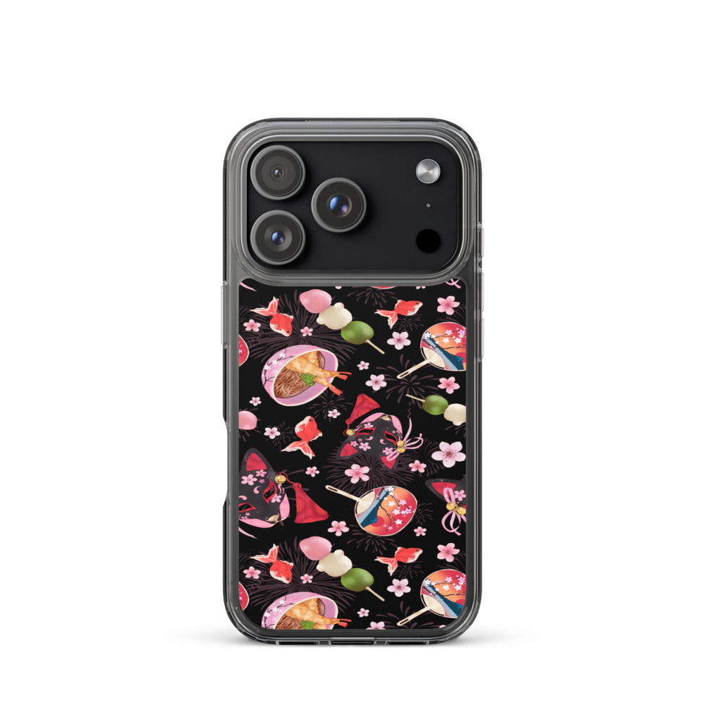Matsuri iPhone Clear Case (Black) - iPhone 17 Pro