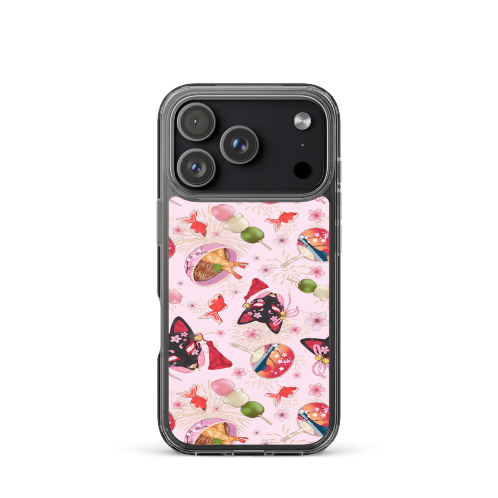 Matsuri iPhone Clear Case (Pink) - iPhone 17 Pro