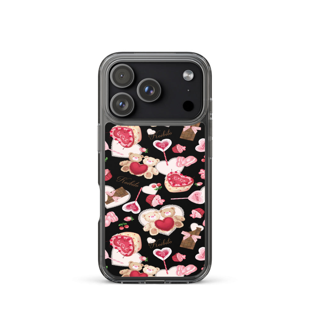 Sugar Sweetheart iPhone Clear Case (Black) - iPhone 17 Pro