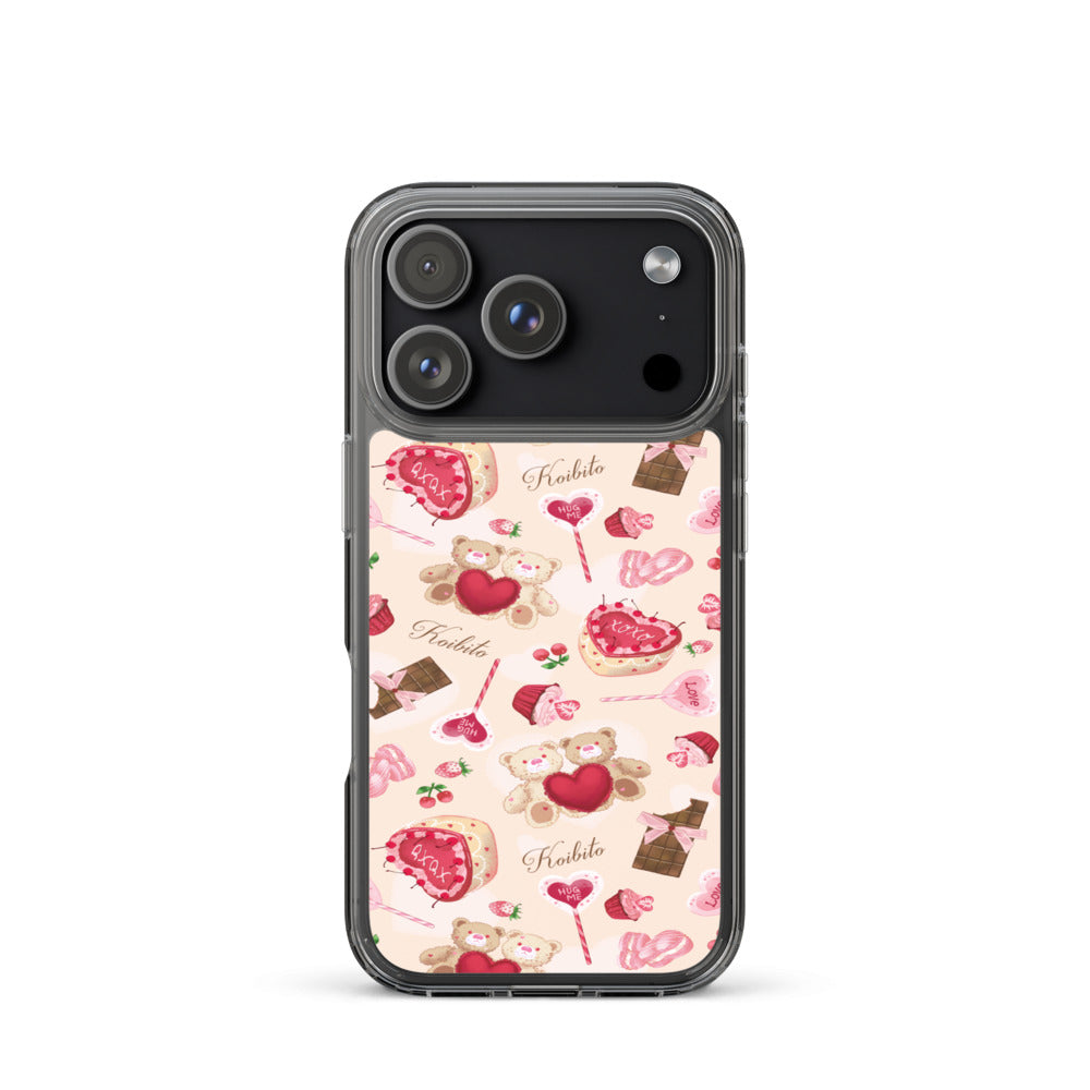 Sugar Sweetheart iPhone Clear Case (Cream) - iPhone 17 Pro