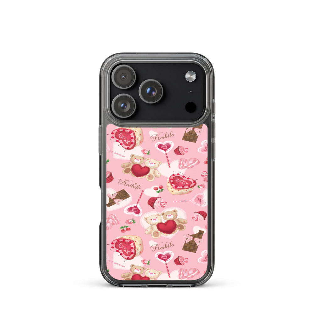 Sugar Sweetheart iPhone Clear Case (Pink) - iPhone 17 Pro