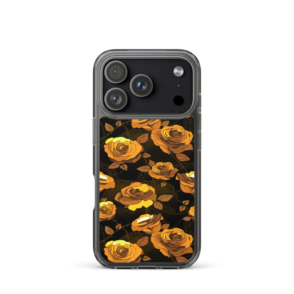Enchanted Rose iPhone Clear Case (Gold) - iPhone 17 Pro