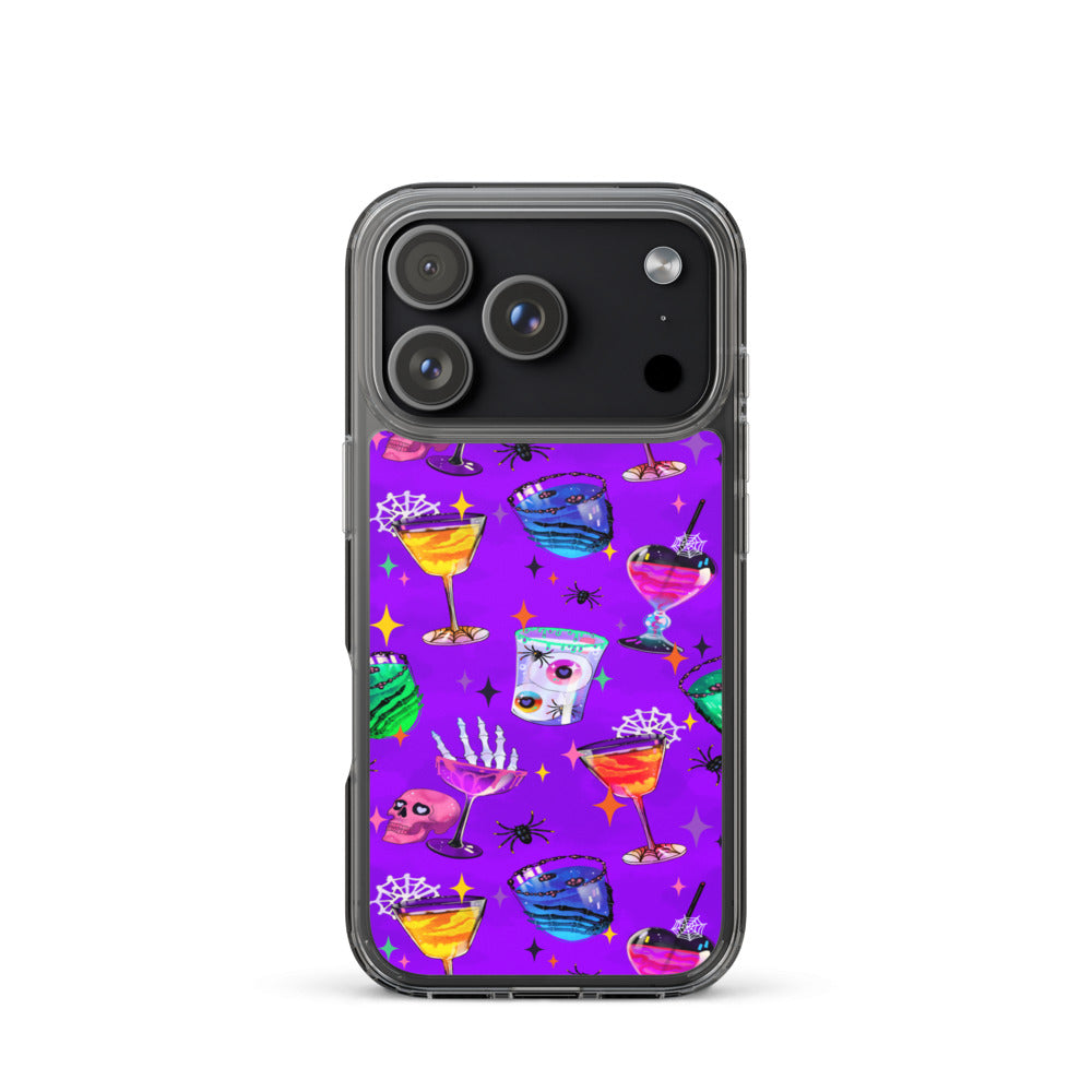 Monster Party iPhone Clear Case (Vivid Violet) - iPhone 17 Pro