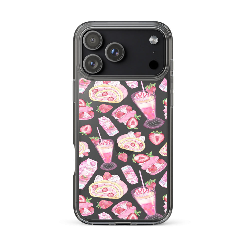 Strawberry iPhone Clear Case (Transparent) - iPhone 17 Pro Max