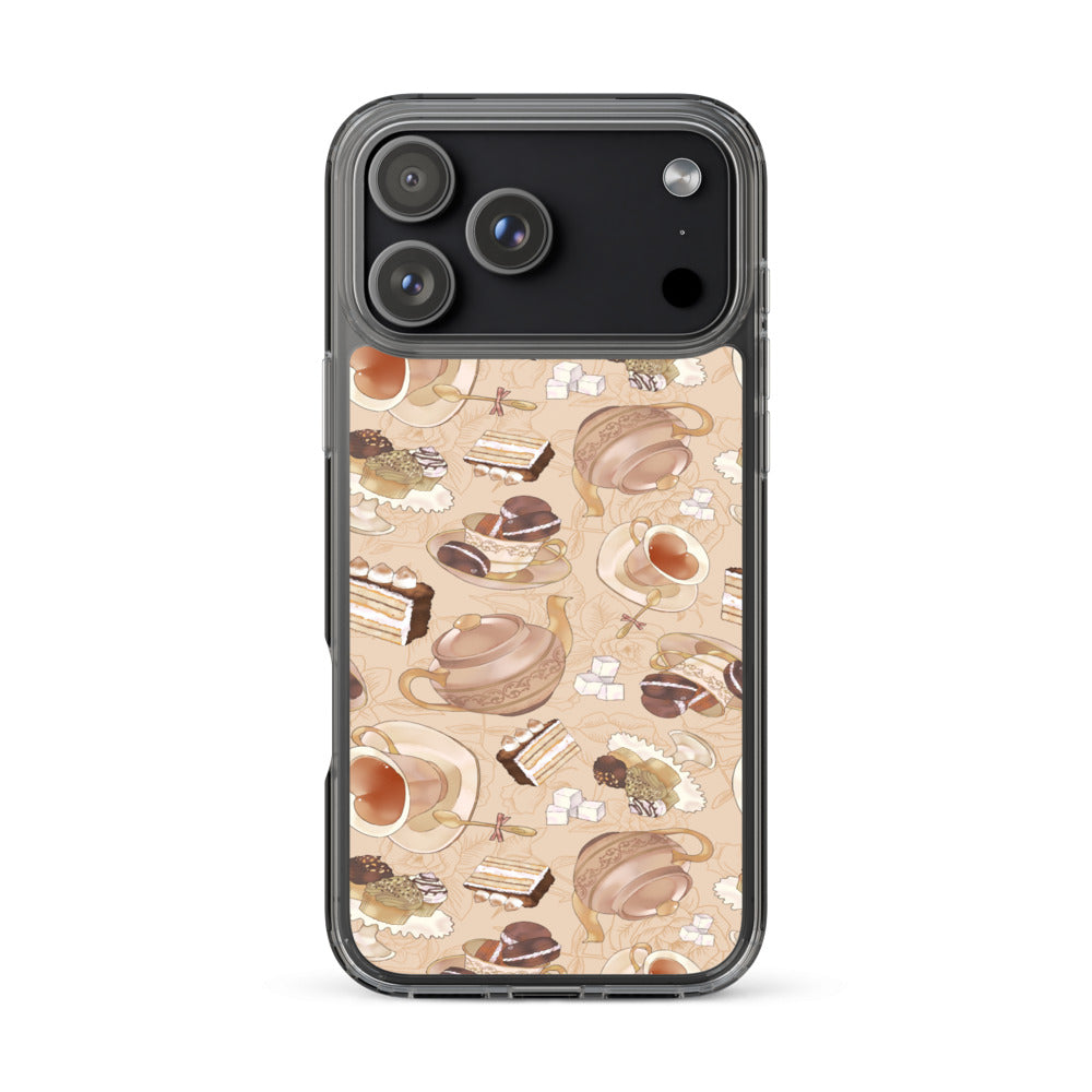 Café iPhone Clear Case (Latte) - iPhone 17 Pro Max