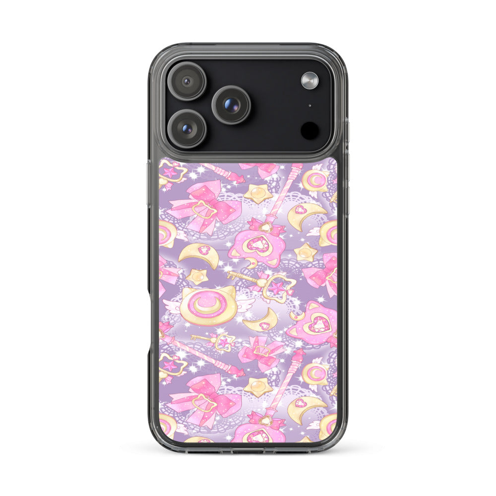 Magical Girl iPhone Clear Case (Purple) - iPhone 17 Pro Max
