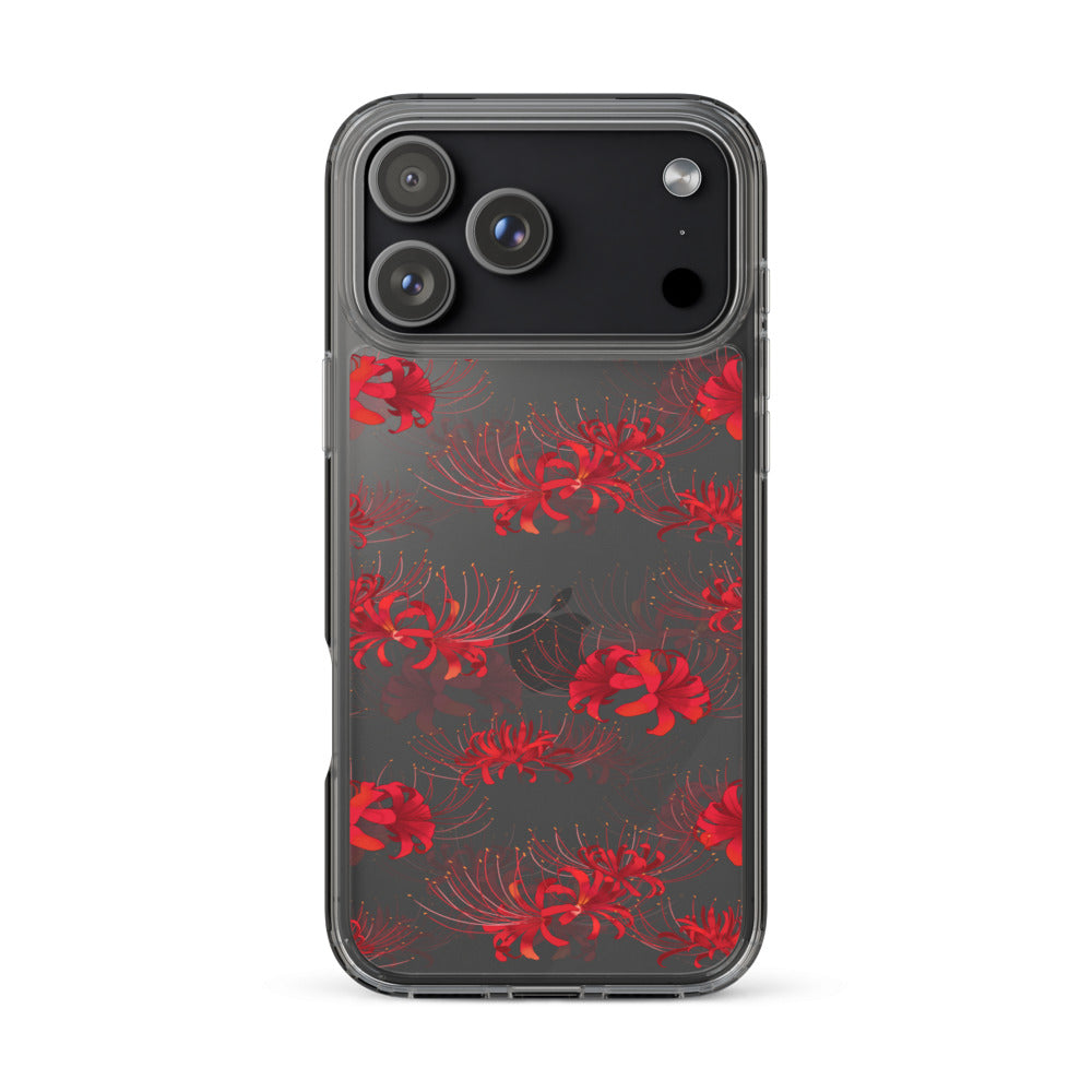 Higanbana iPhone Clear Case (Transparent Red) - iPhone 17 Pro Max
