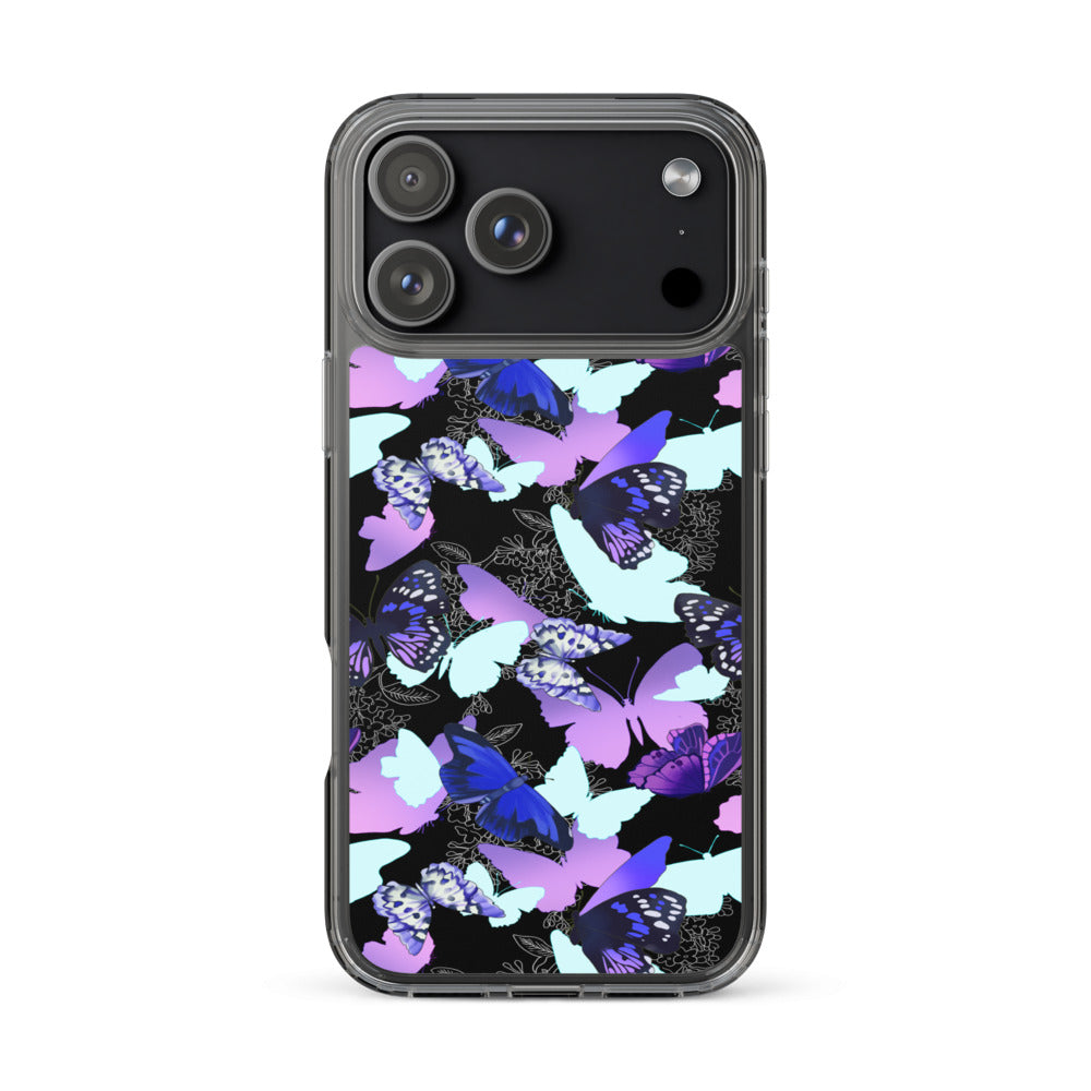 Butterfly iPhone Clear Case (Black) - iPhone 17 Pro Max