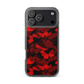 Butterfly iPhone Clear Case (Crimson) - iPhone 17 Pro Max