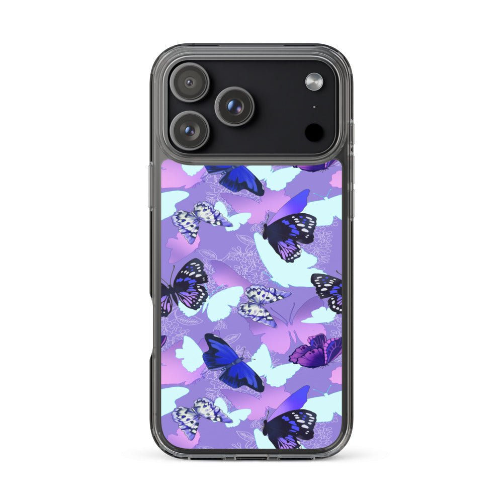 Butterfly iPhone Clear Case (Purple) - iPhone 17 Pro Max
