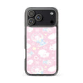 Snow Bunny iPhone Clear Case (Pink) - iPhone 17 Pro Max