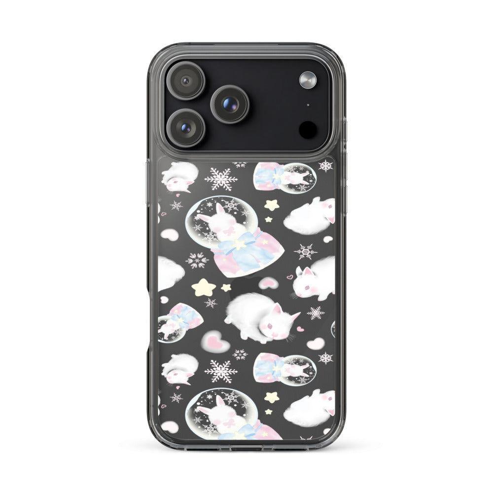 Snow Bunny iPhone Clear Case (Transparent) - iPhone 17 Pro Max