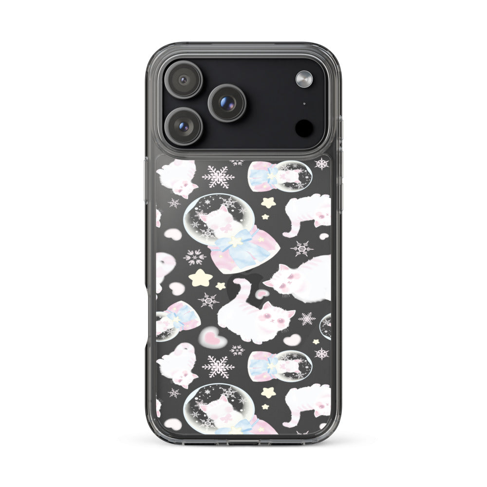 Snow Kitten iPhone Clear Case (Transparent) - iPhone 17 Pro Max