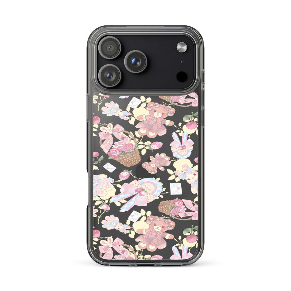 Sweet Teddy iPhone Clear Case (Transparent) - iPhone 17 Pro Max