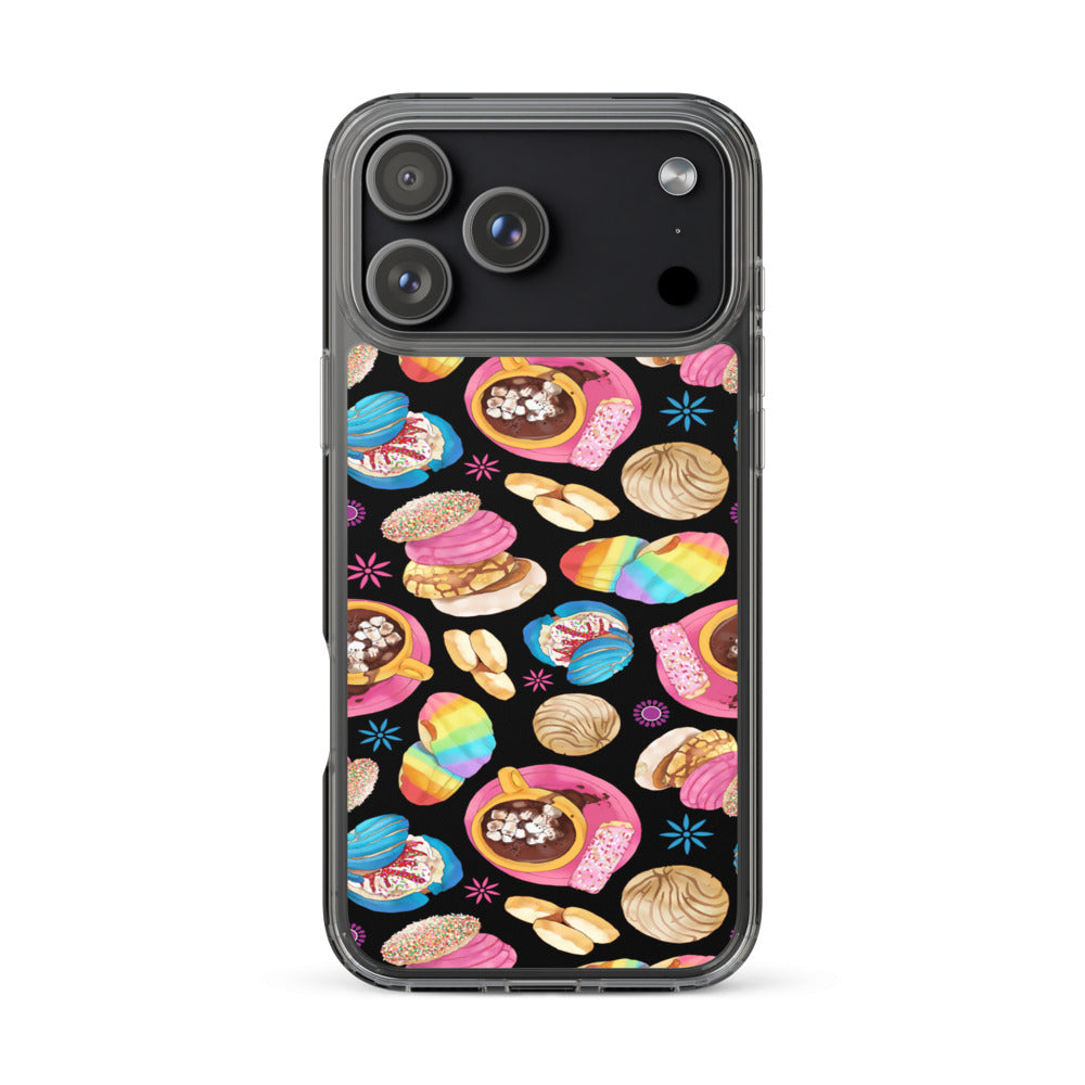 Pan Dulce iPhone Clear Case (Black) - iPhone 17 Pro Max