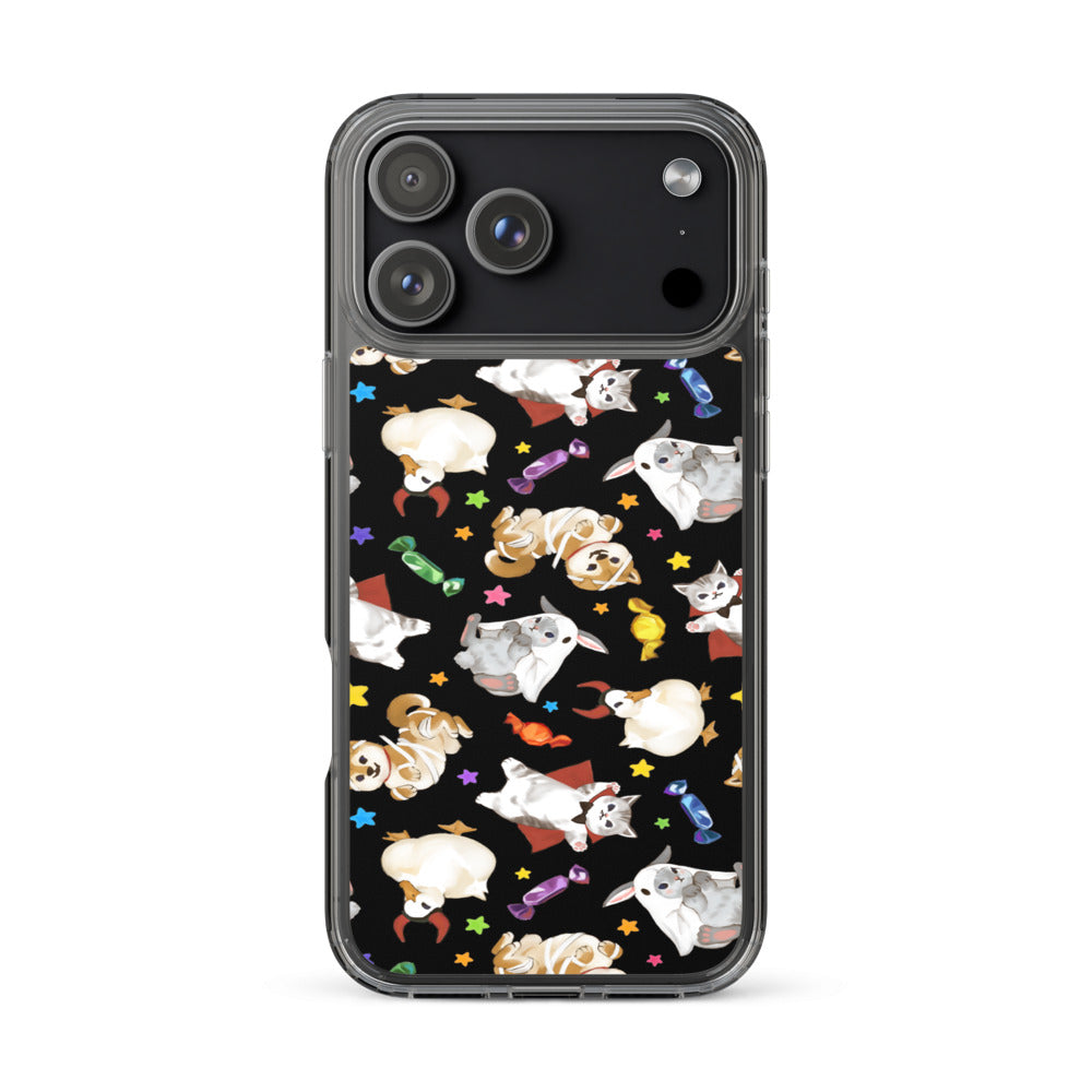 Trick or Treaters iPhone Clear Case (Black) - iPhone 17 Pro Max