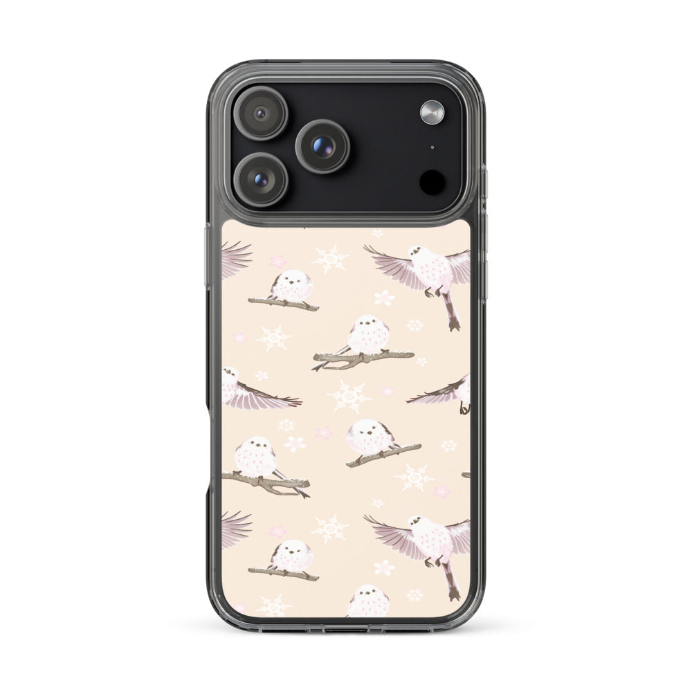 Snow Bird iPhone Clear Case (Cream) - iPhone 17 Pro Max