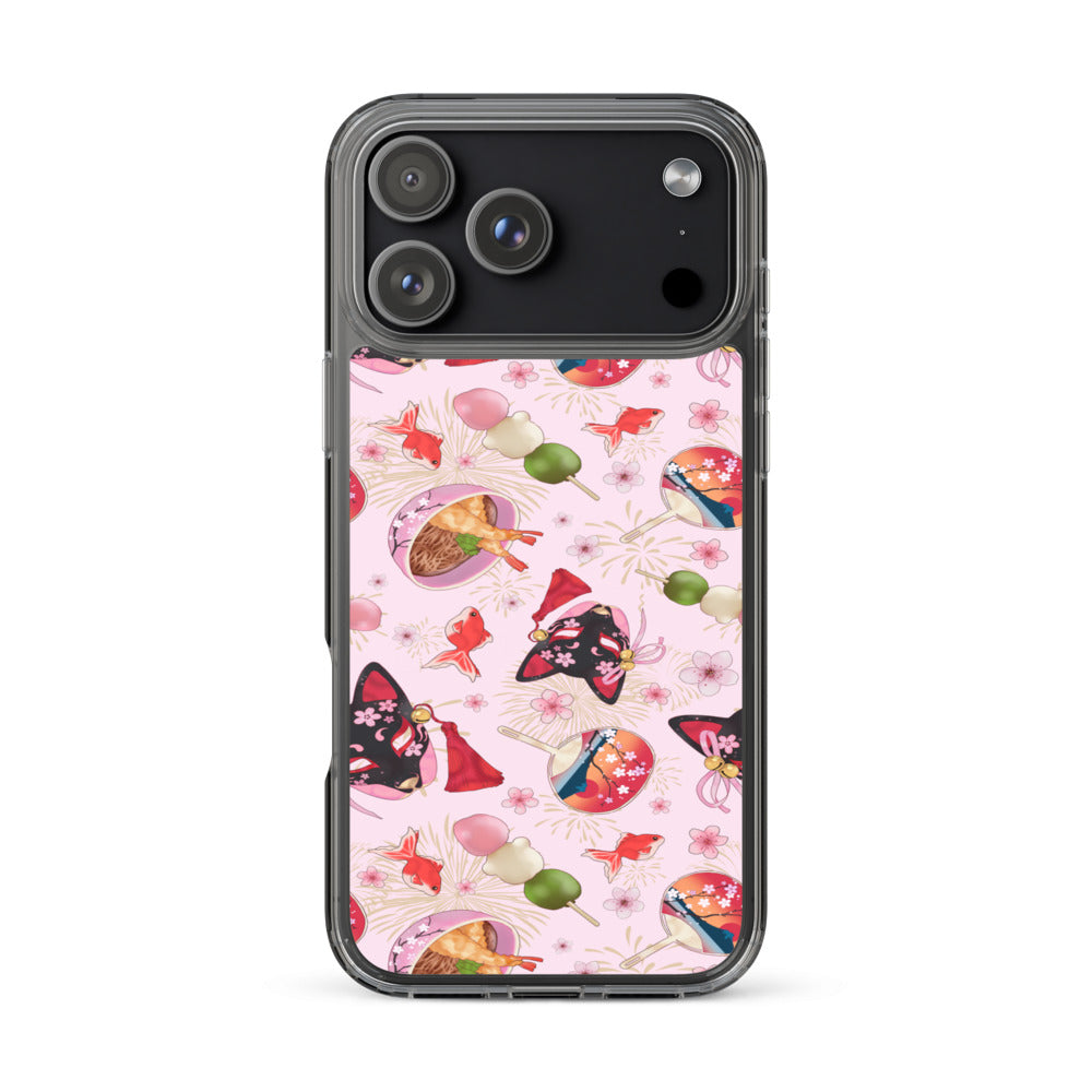 Matsuri iPhone Clear Case (Pink) - iPhone 17 Pro Max
