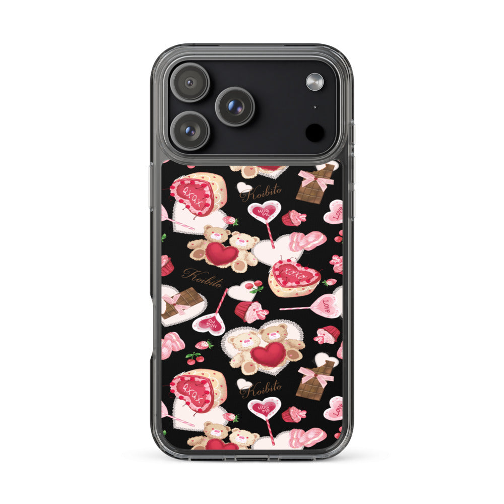 Sugar Sweetheart iPhone Clear Case (Black) - iPhone 17 Pro Max