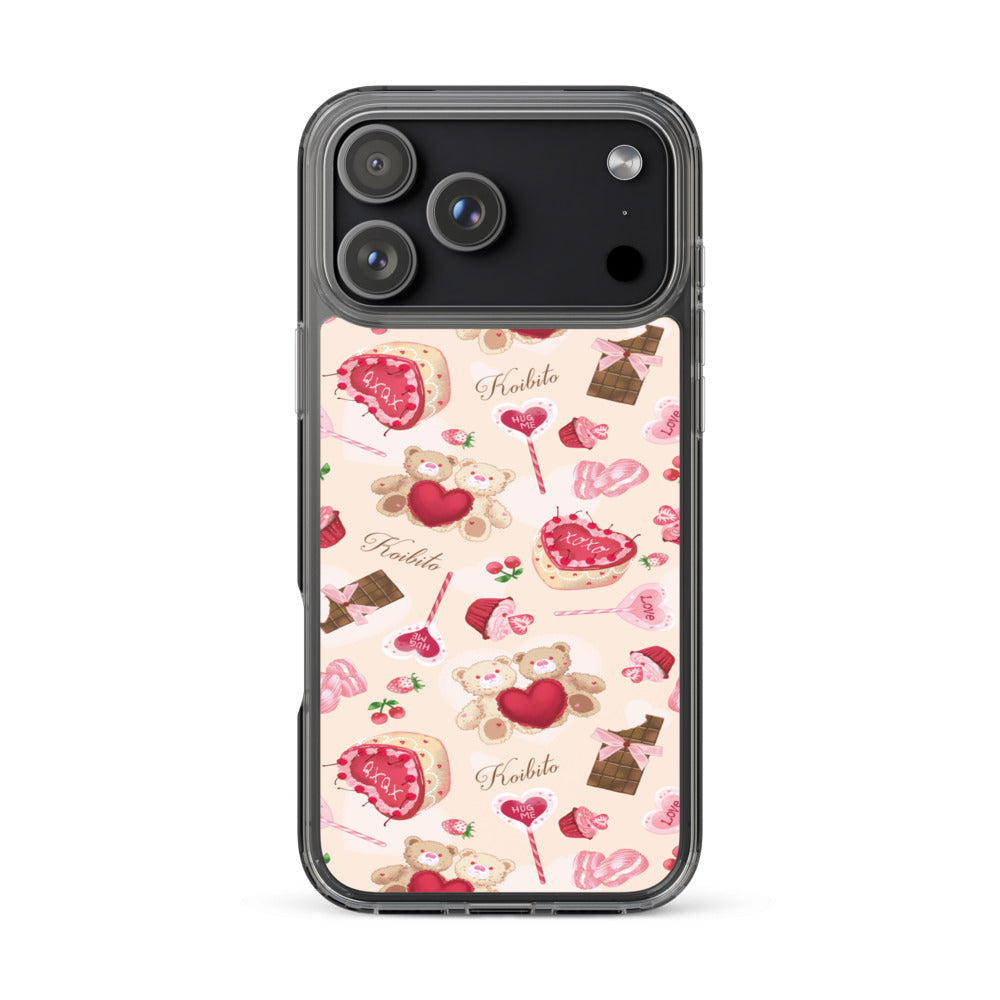 Sugar Sweetheart iPhone Clear Case (Cream) - iPhone 17 Pro Max