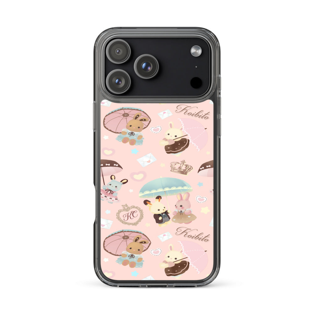 Parasol Bunny iPhone Clear Case (Pink) - iPhone 17 Pro Max