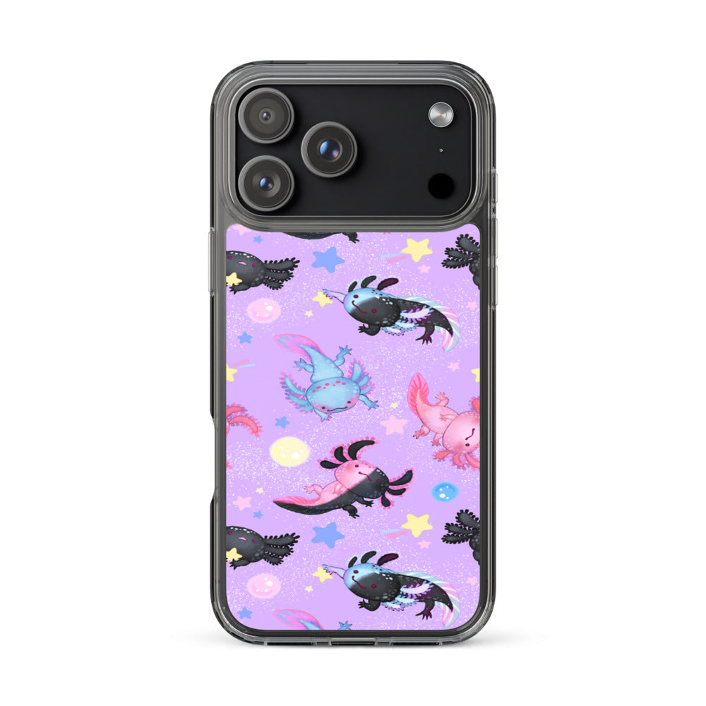 Axolotl iPhone Clear Case (Brilliant Lavender) - iPhone 17 Pro Max