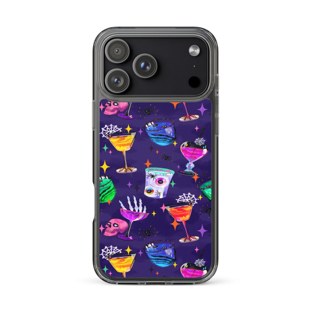 Monster Party iPhone Clear Case (Dark Purple) - iPhone 17 Pro Max