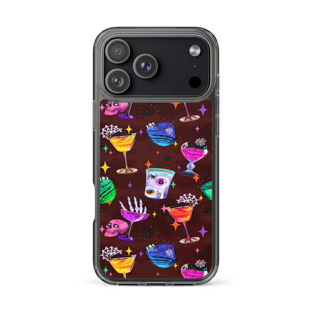 Monster Party iPhone Clear Case (Dark Sienna) - iPhone 17 Pro Max