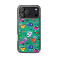Monster Party iPhone Clear Case (Viridian) - iPhone 17 Pro Max
