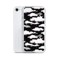 Cloudy Sky iPhone Clear Case (Black) - iPhone 7/8