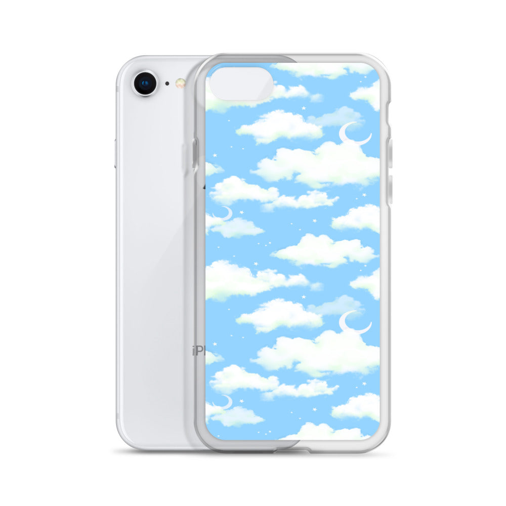 Cloudy Sky iPhone Clear Case (Blue) - iPhone 7/8